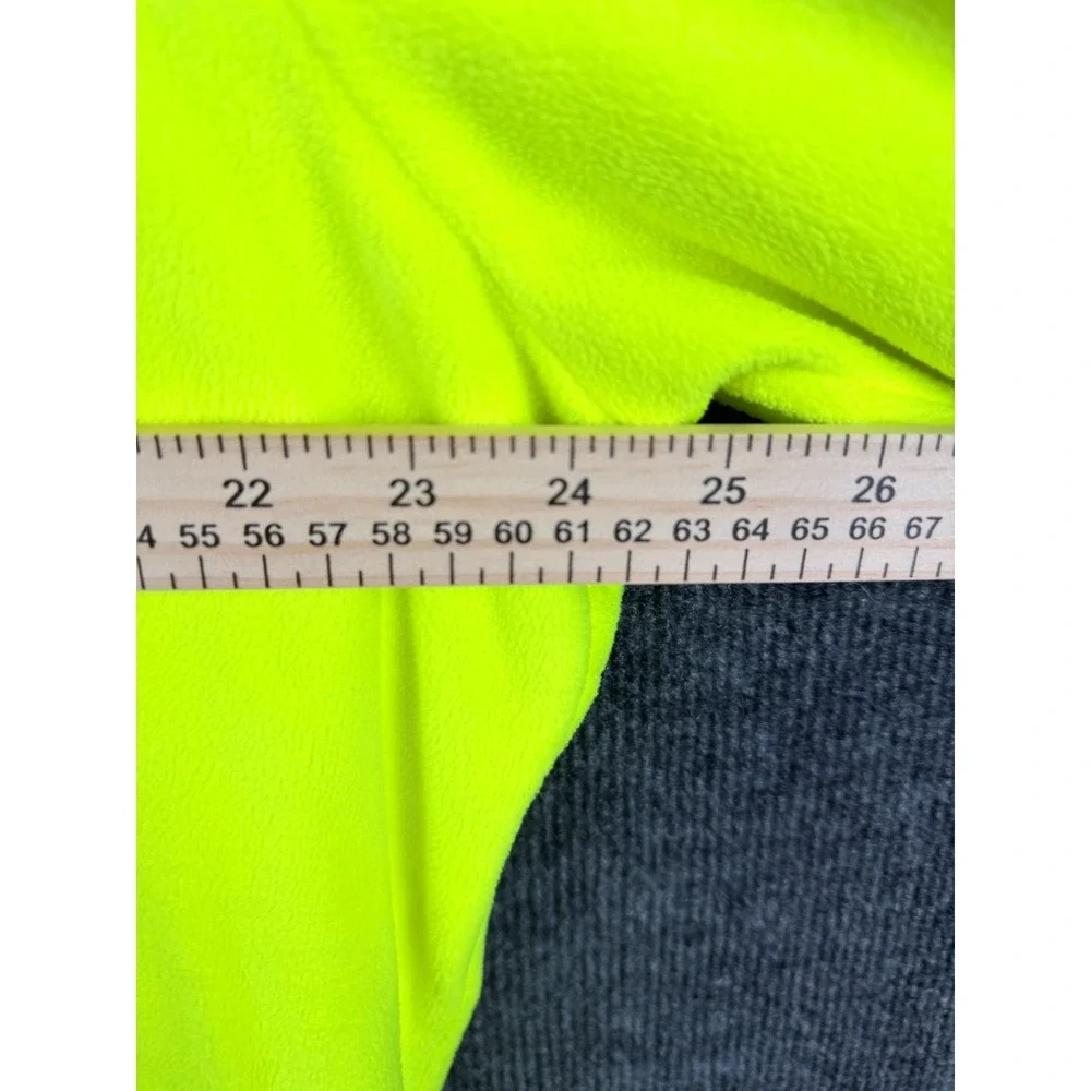 Polo Ralph Lauren Fleece Pullover Mens XL‎ Neon Safety Yellow Gorpcore NWT